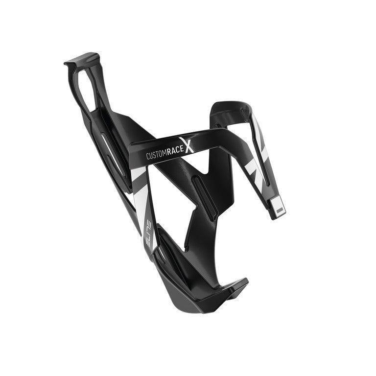 Portabidón Elite Custom Race X, diseño en blanco y negro brillante