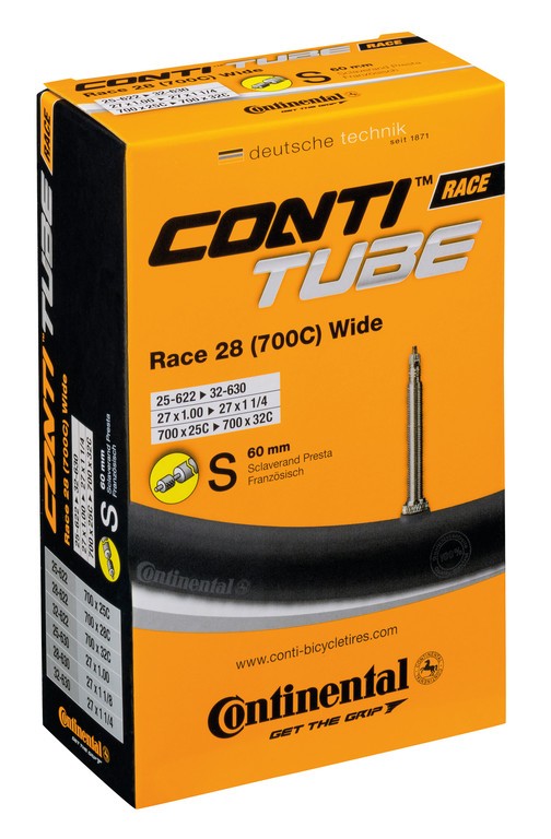 CONTINENTAL Camera d'aria Race 28 Wide 28" 700x25/32C 25/32-622/630 VP 60mm