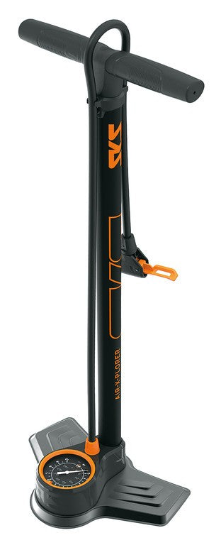 SKS Air-X-Plorer 10.0 VD/VP/VS Standpumpe, 710 mm, schwarz/orange, mit Manometer