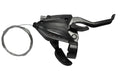 Maneta de cambio Shimano ST-EF500 de 2 dedos, 7 velocidades, para mano derecha, C+F, freno V-Brake, 2050 mm, color negro