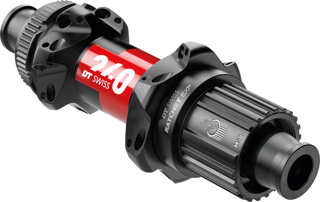 Mozzo RP DT Swiss 240EXP Road strpull 142/12mm TA, 24 fori, CL, Shim. MS