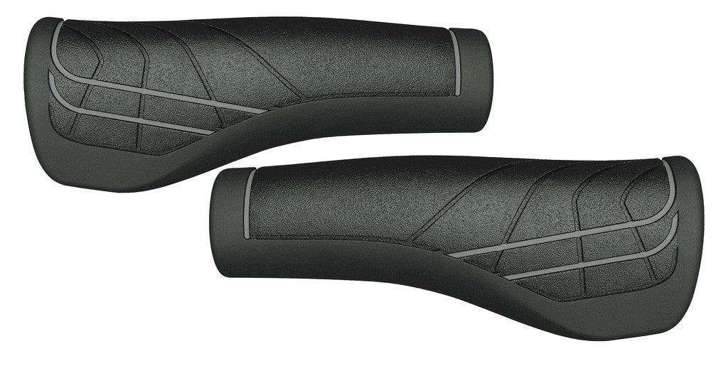 Puños de línea HERRMANS 124 mm, Ø 22 mm, negro/gris