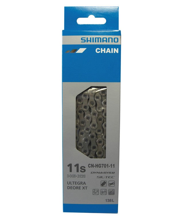 Catena Shimano CN-HG701 138 maglie, 11 vel., argento