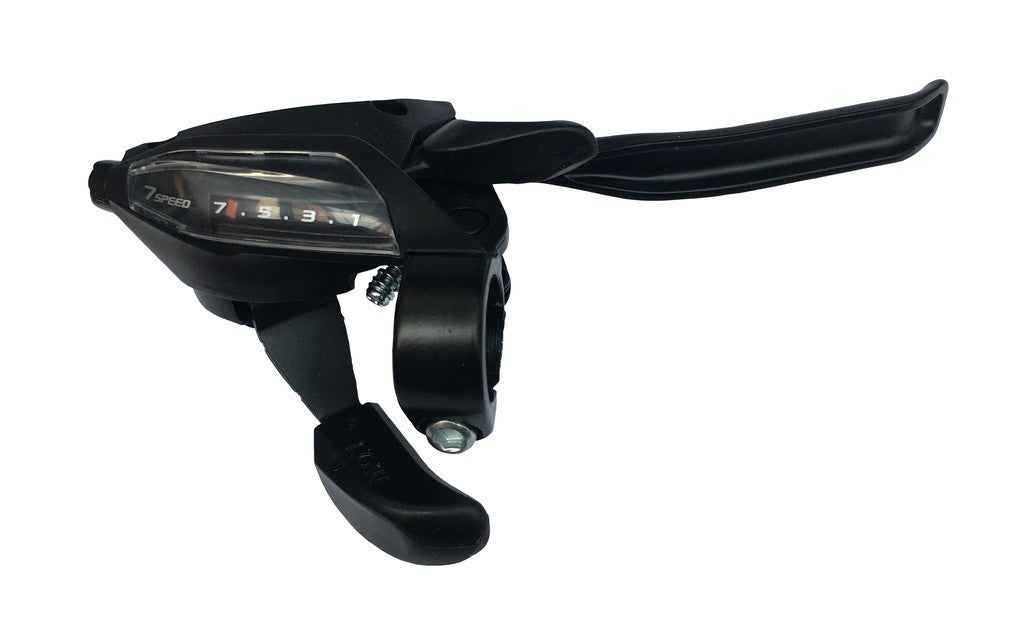 Leva C+F Shimano ST-EF500 a 4 dita 7vel. destra,V-Brake,2050mm,nero