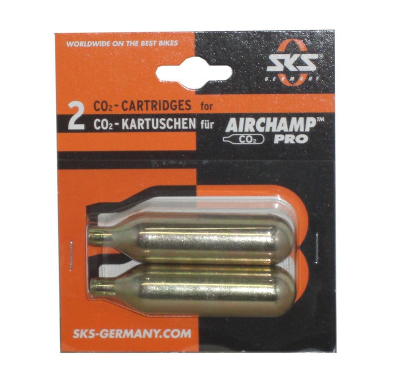 Cartucce di ricambio SKS Airchamp Pro 2 cartucce,da 16g,su cart.,s.filett.