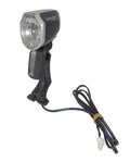 Luz para bicicleta eléctrica Spanninga Kendo 2017, LED de 36 V, negra y plateada