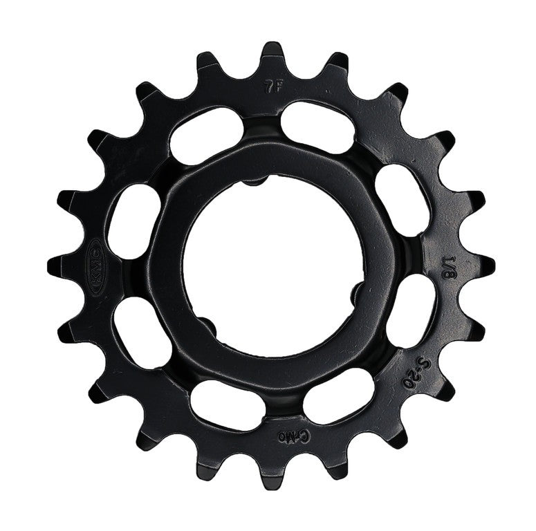 Pignone e-bike KMC per Shimano 1/2" x 1/8", 20 denti, nero