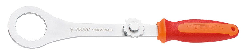 Llave de pedalier Unior roja, Ø 42,7 mm, 1609/2BI-US