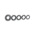 Pignone Miche Pistard Oro 1/8", 15 denti, nero