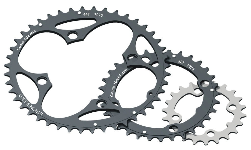 Kettenblatt Stronglight MTB 104/64 mitte 32 d. 7075-T6 nero