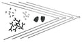 paio di saette V SKS SECU Chromopl.RA+RP p.parafanghi d.plastica 10184