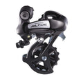Tija de cambio Shimano Altus RD-M 310, 7/8 velocidades, adaptador de cadena, negra