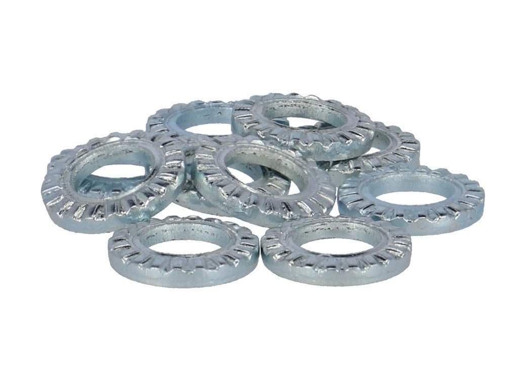 Arandela RP, dentada, paquete de 10