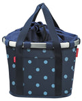 Borsa City KLICKfix Bikebasket mixed dots blue,35x28x26cm, 5l, 800g