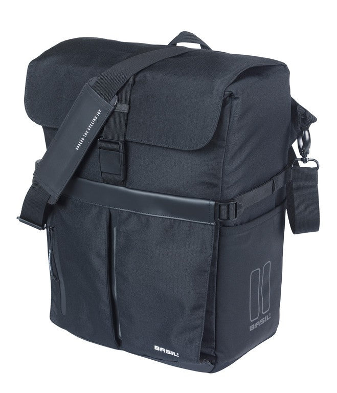 Borsa singola Basil Move MIK Studs nero, 15l