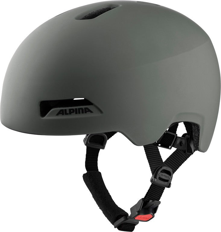 Casco de bicicleta Alpina Haarlem, gris café mate, talla 52-57 cm