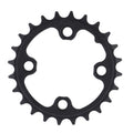 Corona MTB 24 Z.V1 9/10 pulgadas, 64 mm GB, 3 mm, aluminio, negra