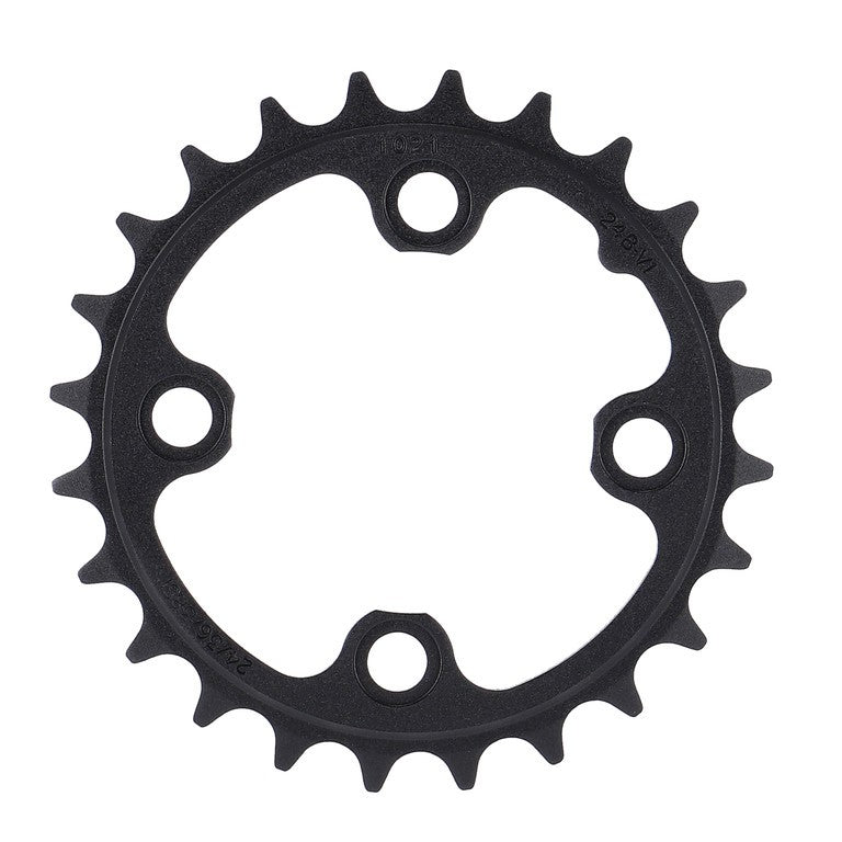 Corona MTB 24 Z.V1 9/10 pulgadas, 64 mm GB, 3 mm, aluminio, negra