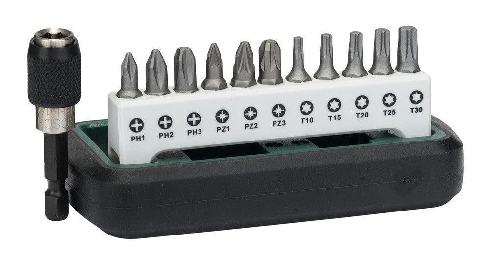 Bitset compatto BOSCH DIY 12 pezzi 5x multidente,6x a croce,1 supporto