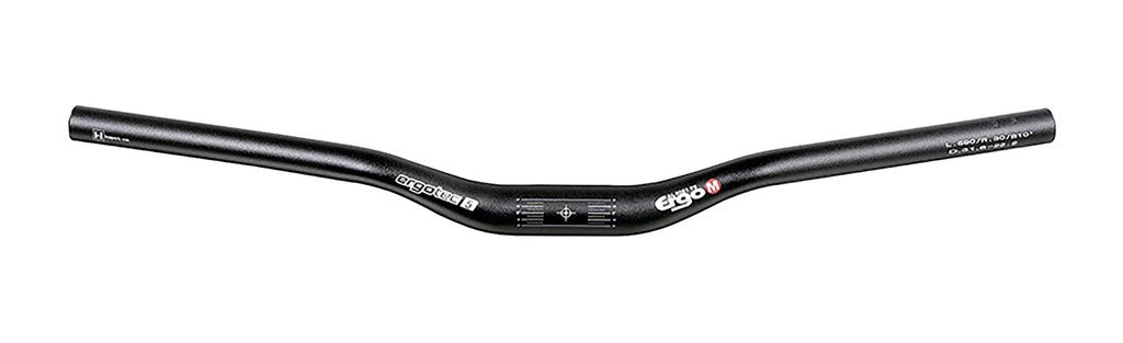 Manillar Ergotec Ergo Series XS 31.8 Ø 31,8 mm, 600 mm, 6°, aluminio, negro