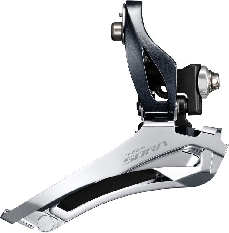 Desviador delantero Shimano Sora, DownPull soldado, 61-66°, 2 velocidades, sw, FD-R3000 F
