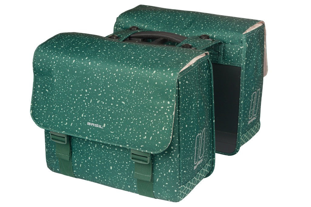 Bolsa doble Basil Flair MIK verde, 35 l, con plato a juego MIK 2.0