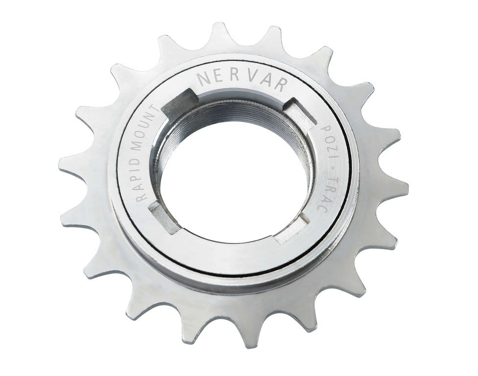 Pignone ruota libera 1 vel, 16 denti, 1/2X1/8, cromato