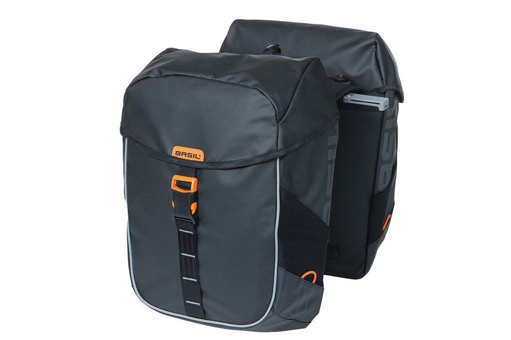 Basil Miles Plane MIK Doppeltasche Schwarz Orange, 34L, MIK