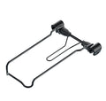 Bandeja abatible con resorte Racktime Clampit 2.0, negra, para todas las bandejas Racktime 2.0