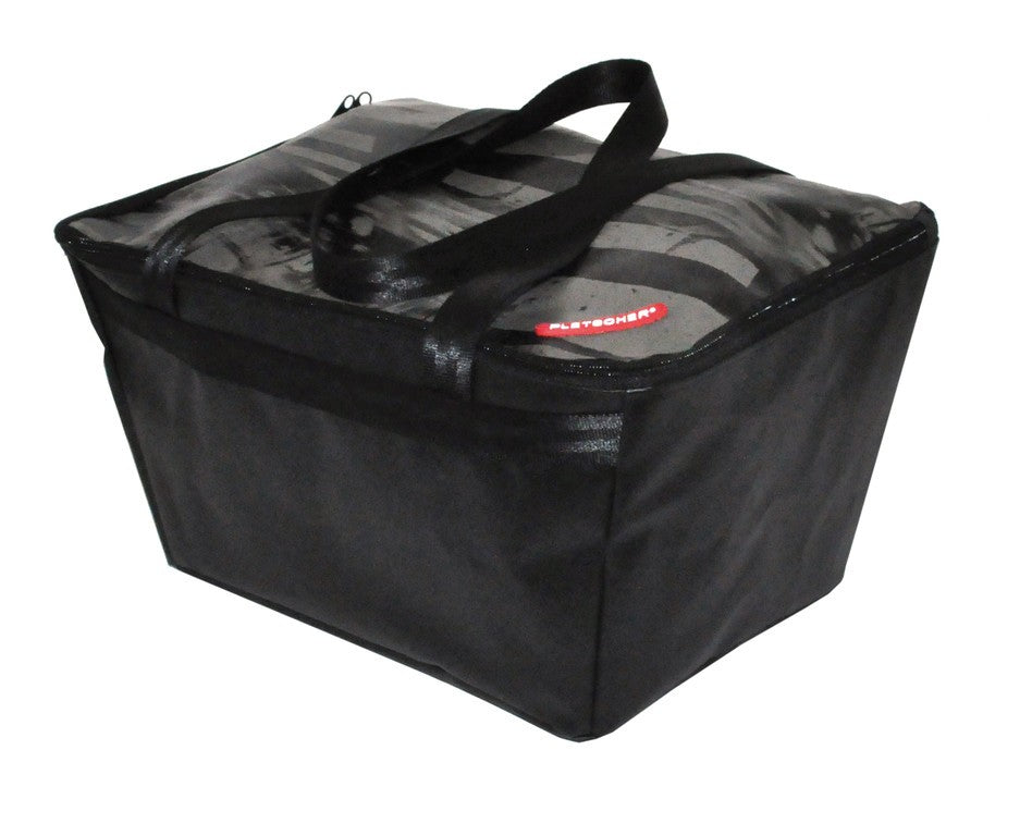 Pletscher Deluxe Basket Bag 31x12x42cm, Negro, Estilo Urbano