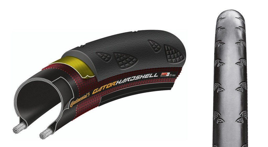 CONTINENTAL Copertone Gator Hardshell 28" 700x32 C 32-622 DuraSkin nero