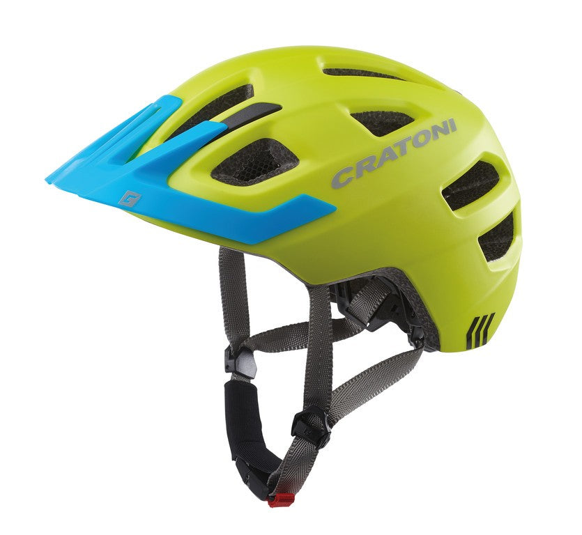 Casco bici Cratoni Maxster Pro (Kid) t. S/M (51-56cm) lime/blu opaco