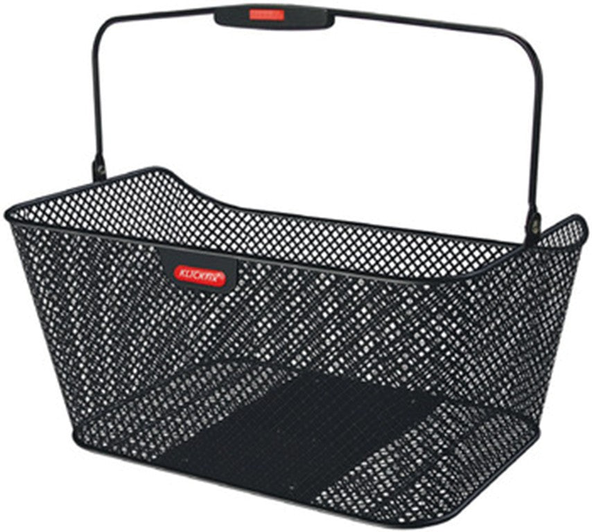 Cestino post. KLICKfix City con KorbKlip 40x20x30cm, nero, a maglie strette