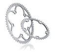 Plato Miche Supertype BCD 135CA, 39 dientes, plateado, 9/10 velocidades, Campagnolo