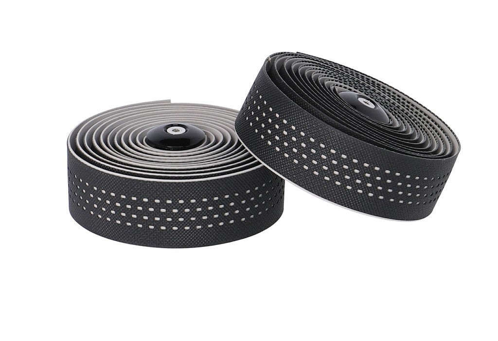 Set nastri manubrio Ergotec San Remo nero/grigio, 2000x30mm, imbott.