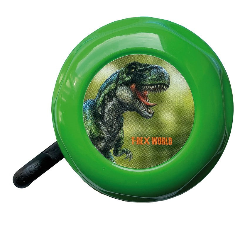 Campanello bimbi Bike Fashion T-RexWorld verde