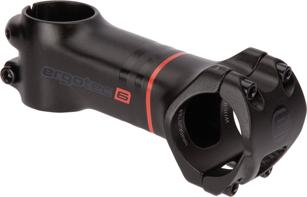 Att. man. A-Head Ergotec Ray 35,0 1 1/8", Ø 26,8/35mm, 90mm, 0°, nero