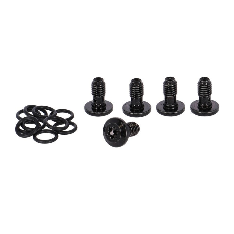 Vite per condotto freno con 2 anelli guarnizione (5 kit)