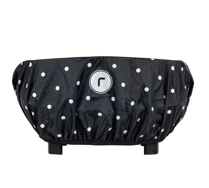 Coverit Racktime para cestas de borde, negro/estampado, 8 x 16 x 4 cm