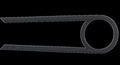 Protector de cadena delantero Hebie Shimano 38T, negro, 486-535 mm