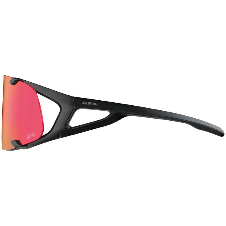 Gafas deportivas Alpina Hawkeye QV nr op, lentes de espejo arcoíris QV, cat. 1-3
