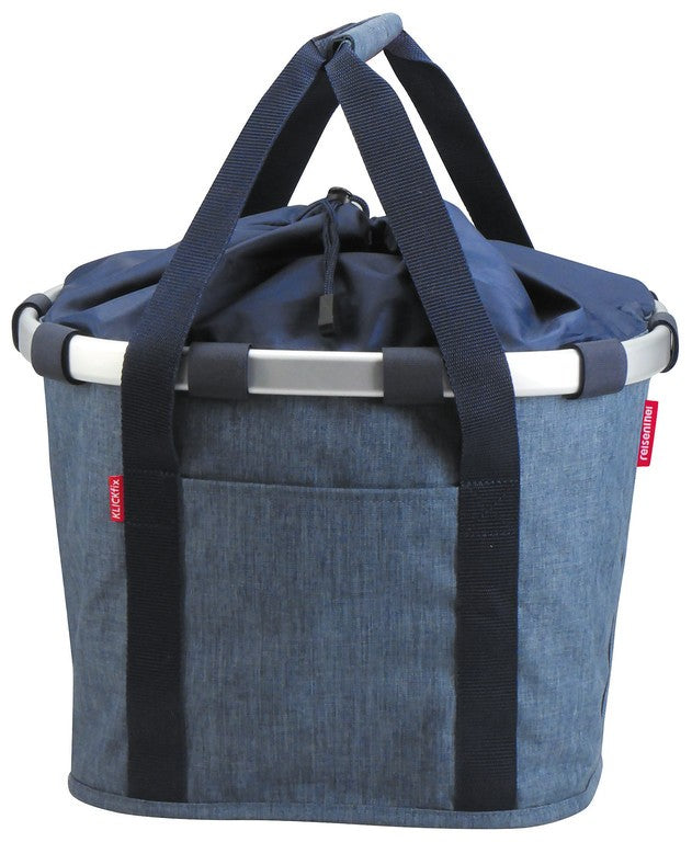 Bolsa de ciudad KLICKfix Bikebasket twist azul, 35x28x26cm, 15l, 800g