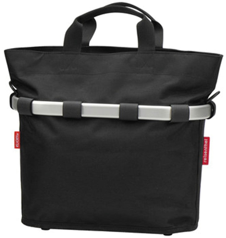 Borsa City KLICKfix Bikebasket ovale nero, 34x31x17,5cm, 12l, 730g