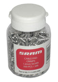 SRAM Pit Stop Schaltzug-Endkappen, 500er-Packung, 1,2 mm, Silber