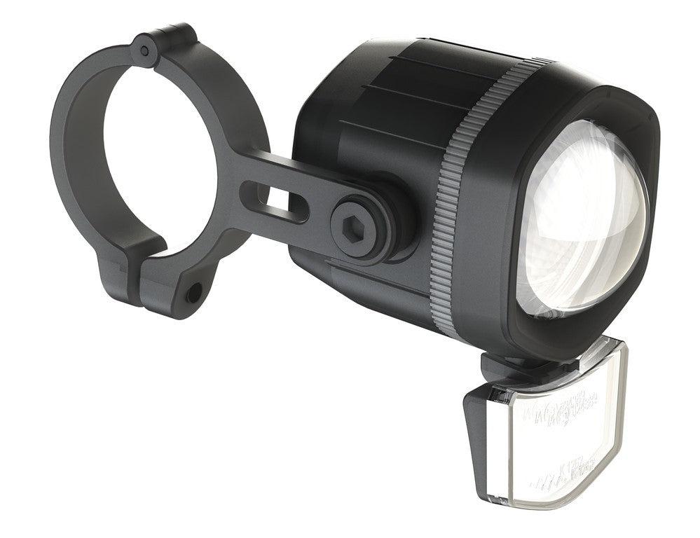 Luz LED Büchel Optical 150FL 9-15 V, 150 Lux, para bicicletas eléctricas, negra