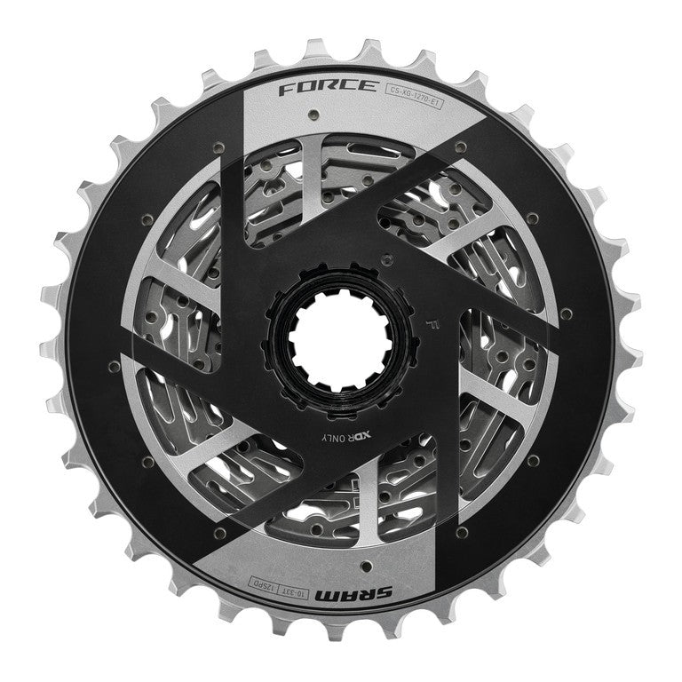 Cassette SRAM XG-1270 XDR de 12 velocidades, 10-30 dientes, cuerpo XDR, plateado