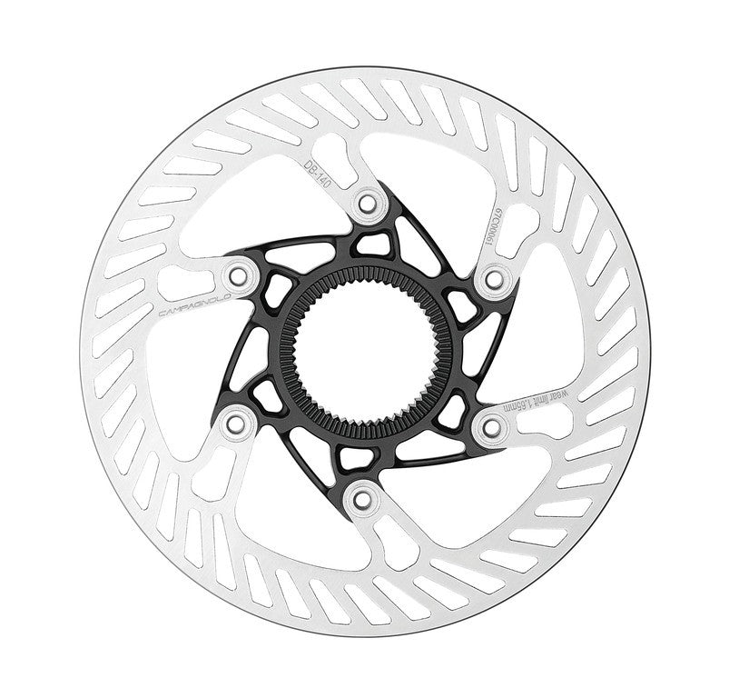 Disco freno Campagnolo AFS 140mm, arg, CenterLock, spider acc