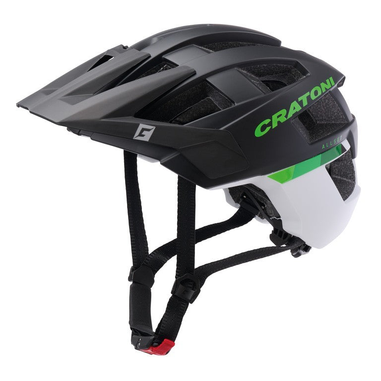 Casco bici Cratoni AllSet (MTB) t. S/M (54-58cm) nero/bianco opaco