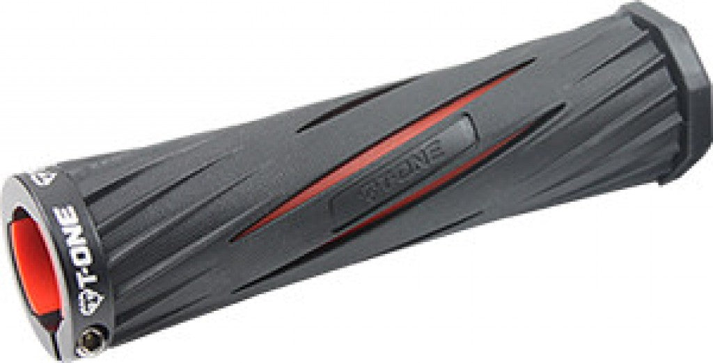 Empuñaduras T-One Blade de 130 mm, individuales, negras y rojas