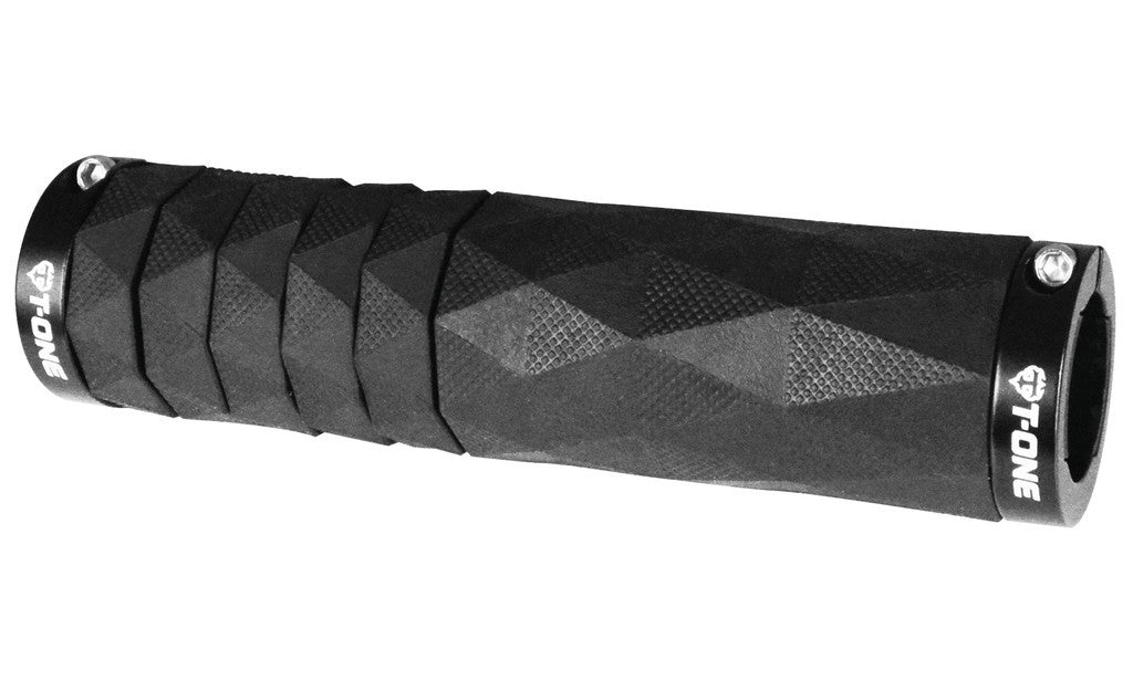 Manopole T-One Diamond 94/134mm, doppia, nero